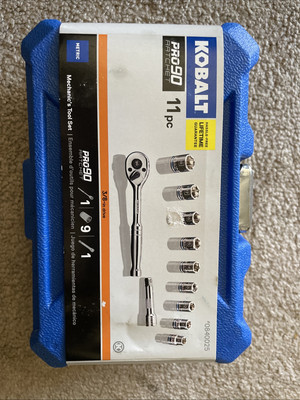 NEW Kobalt 11 Piece Ratchet Set
