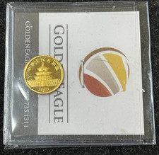 1989 China 5 Yuan 1/20 OZ Gold Panda Coin High Value