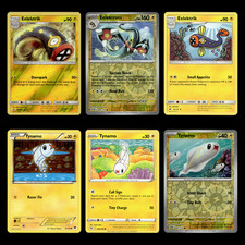 6x Eelektrik Lot Eelektross Tynamo 65 Sun Moon Unified Minds Pokemon Cards Set
