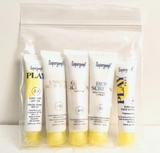 Supergoop Sunscreen Mini Set x5 Unseen Sunscreen, Glowscreen, Play, Dewscreen