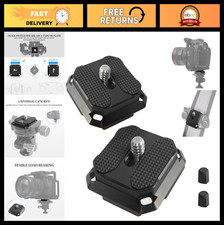 2 Pack Quick Release Arca-Swiss Camera Mount Plates for Tripods, Lightweight Alu