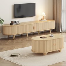 Wohnzimmer Combo Schrank Set TV-Schrank Couchtisch Sideboard Multifunktionsmöbel