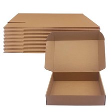 14x10x3 inch Shipping Boxes Pack of 20, Brown Corrugated Cardboard Mailers ...