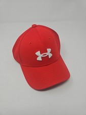 Under Armour Boys Blitzing Hat, Red/White, Med/Large