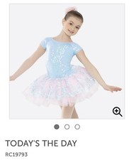 Revolution Dance Costume RC19793 Pink Blue Pancake Pastel Tutu Child Duet S M