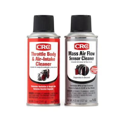 CRC 05111 MAF Mass Air Flow Sensor & Throttle Body Intake Cleaner Twin Pack Kit - Picture 2 of 9