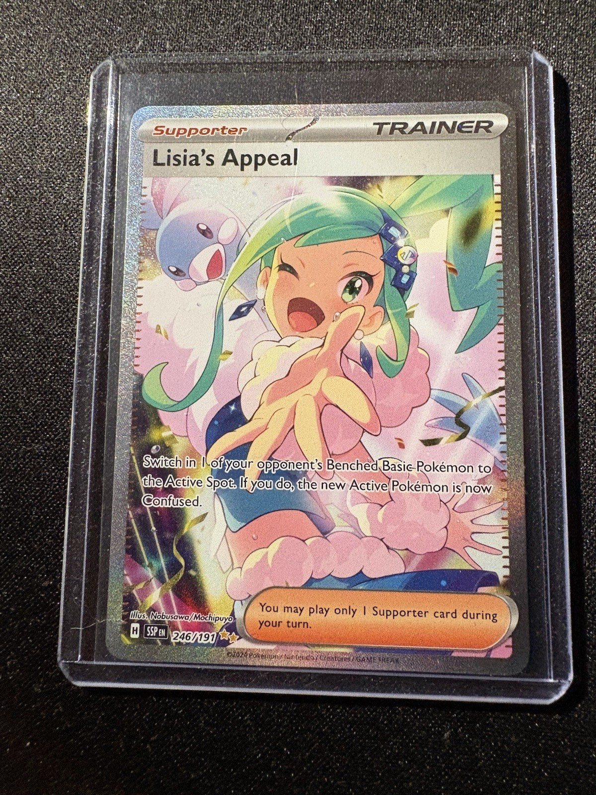 Pokémon TCG Lisia's Appeal Full Art Trainer Surging Sparks 246/191 NM