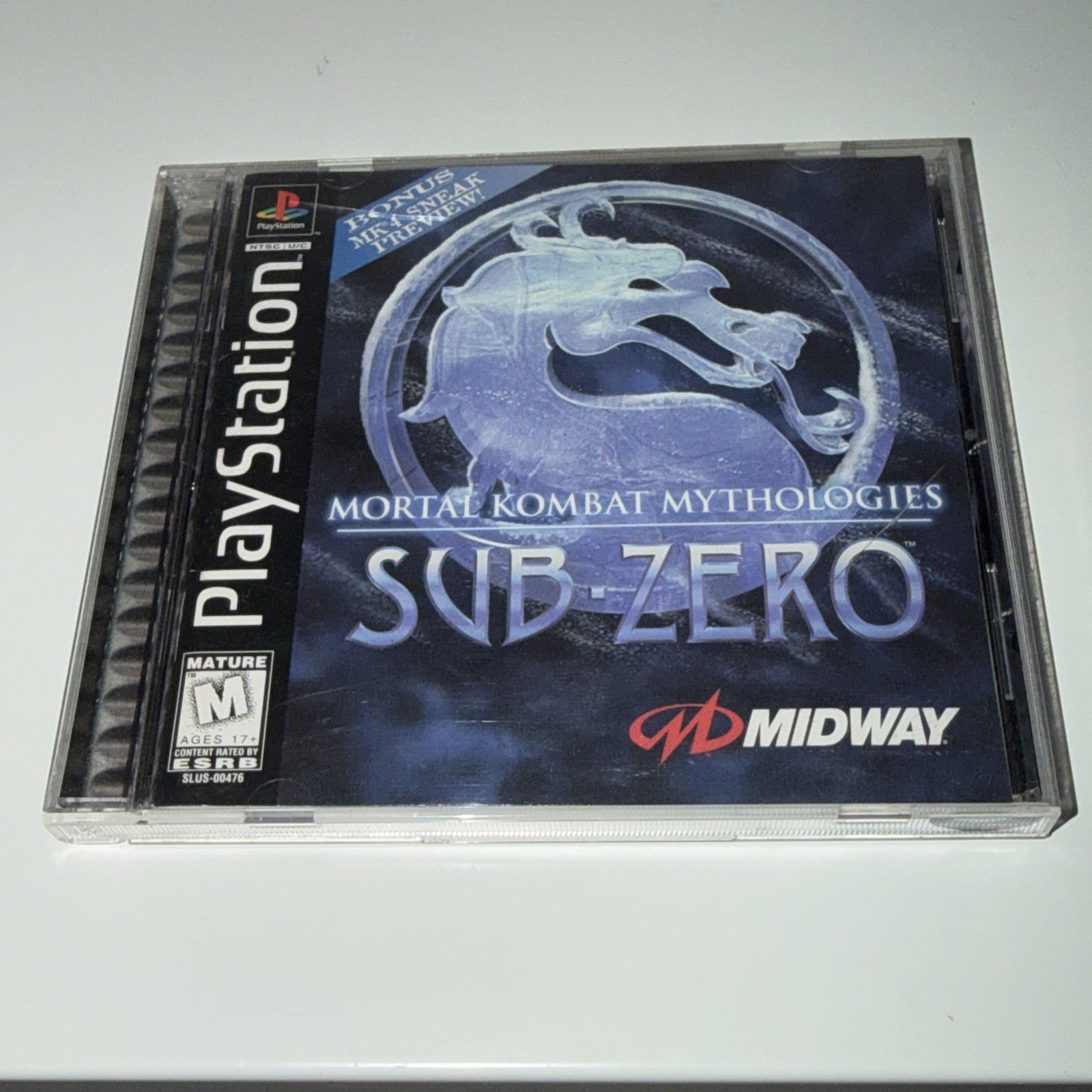 Mortal Kombat Mythologies: Sub Zero (Sony PlayStation 1 PS1, 1997) CIB W/ Poster