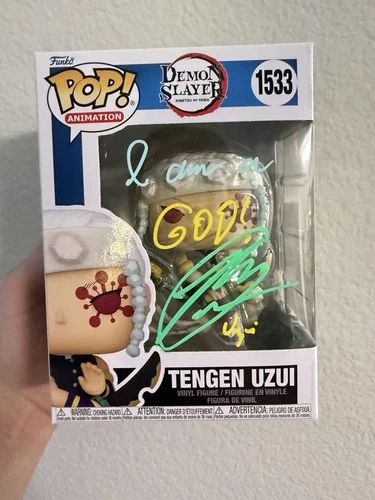 Demon Slayer #1533 Tengen Uzui Funko Signed By Ray Chase JSA Certified