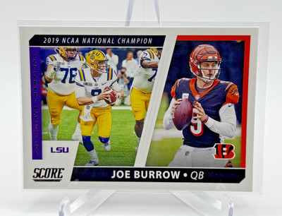 2021 Score - Collegiate Champions Joe Burrow #CC1