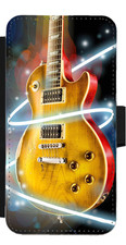Guitar Art Music Flip Wallet Phone CaseCover for iPhone/ Pixel/ Galaxy (A