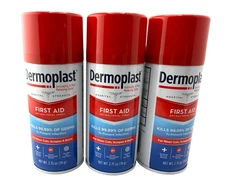 3 Pack Dermoplast First Aid Spray, for Minor Cuts, Scrapes&Burn 2.75Oz-1/2028!!