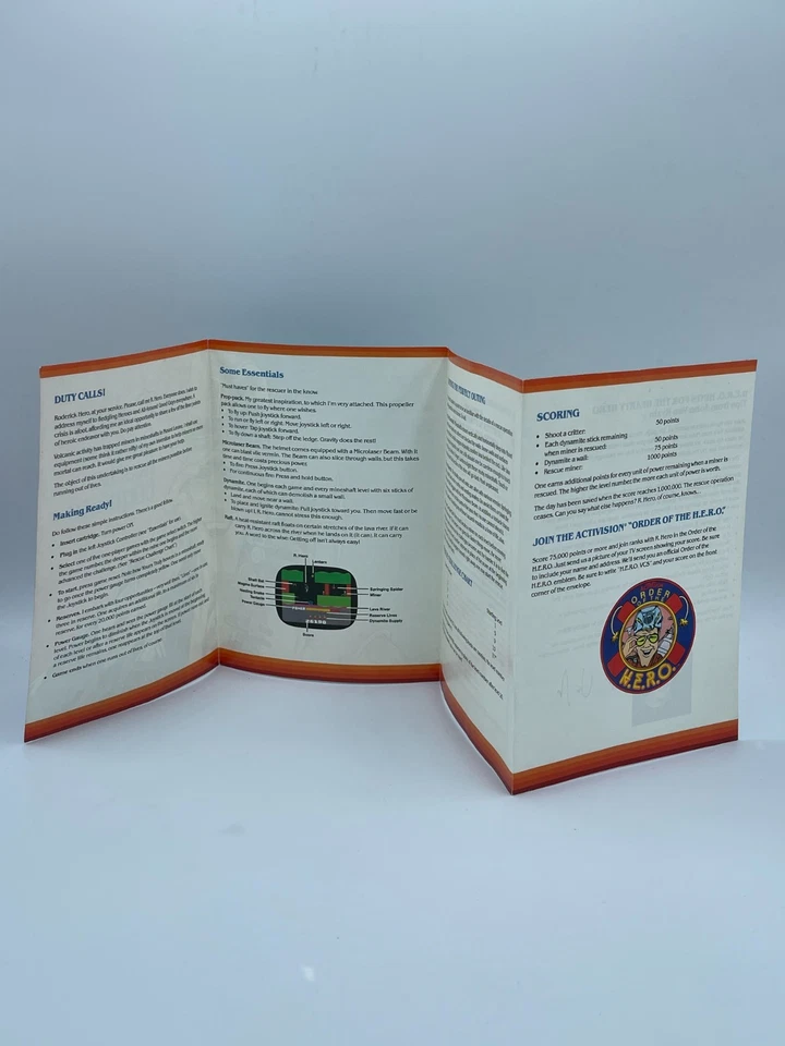 H.E.R.O. Manual Atari - Image 3 of 4