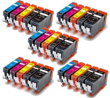 25P Quality Ink Cartridges w/ chip for Canon 220 221 MP620 MP640 MX860 MX870