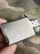 1984 Vintage Zippo Slim Lighter Insert -  Insert Only - Stuck Wheel - Lot #00