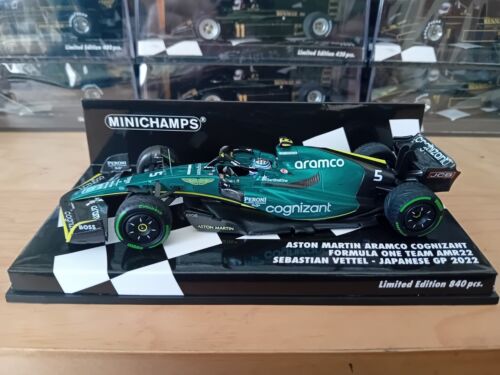 Minichamps 1:43 Aston Martin AMR22 Sebastian Vettel - 2022 Japanese Grand Prix