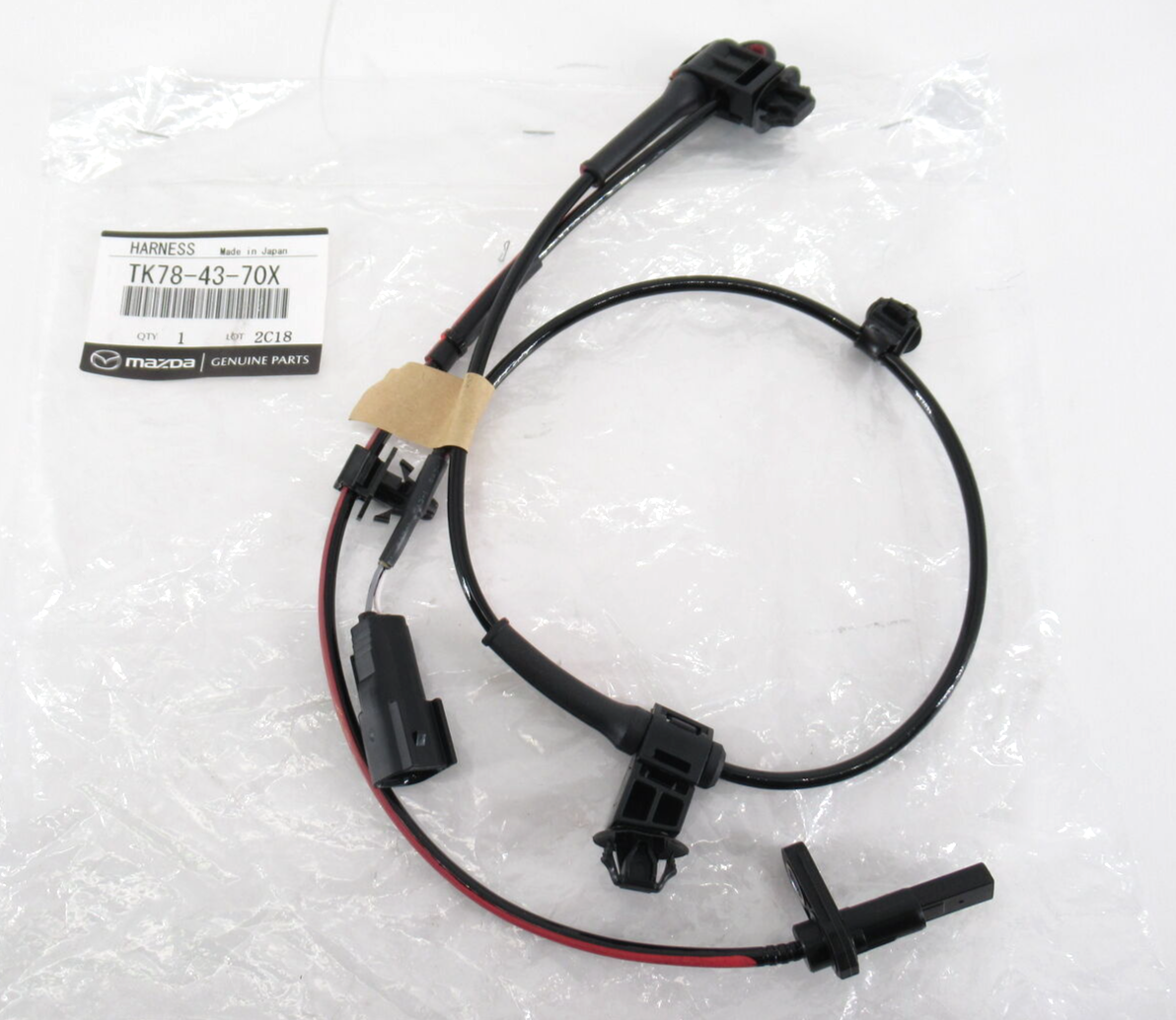 Genuine OEM Mazda TK78-43-70X Right Front ABS Wheel Speed Sensor