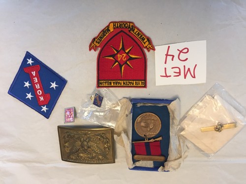 USMC Marines EGA Medaglia Esercito Vintage varie Medaglie di Guerra Militari toppe #24 - Foto 7 di 14