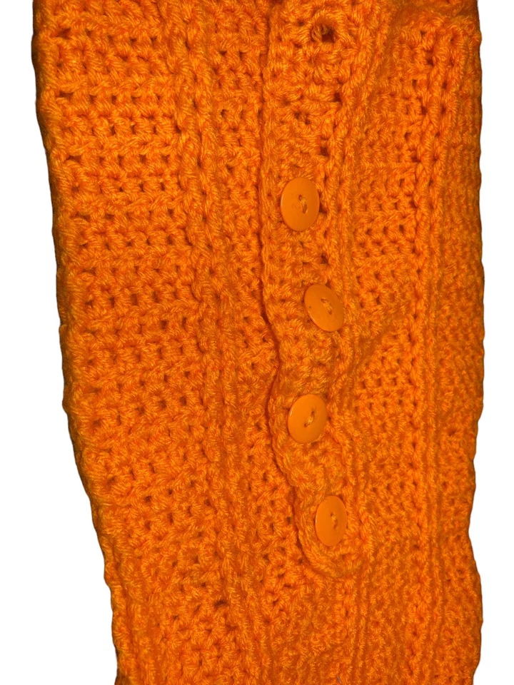 Homemade Hand Crochet Baby Halloween Costume Carrot Pumpkin Outfit 2-piece - Image 2 of 4