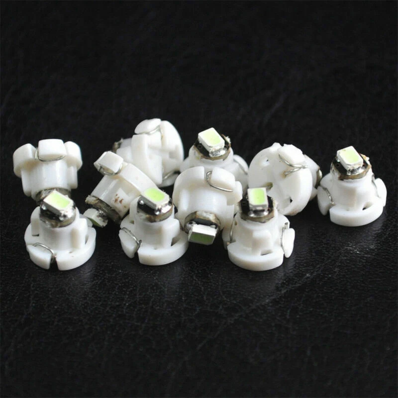 10pcs T4.2 Neo Wedge 1 SMD White LED Cluster Instrument Dash Climate Bulb Light - Image 3 of 4