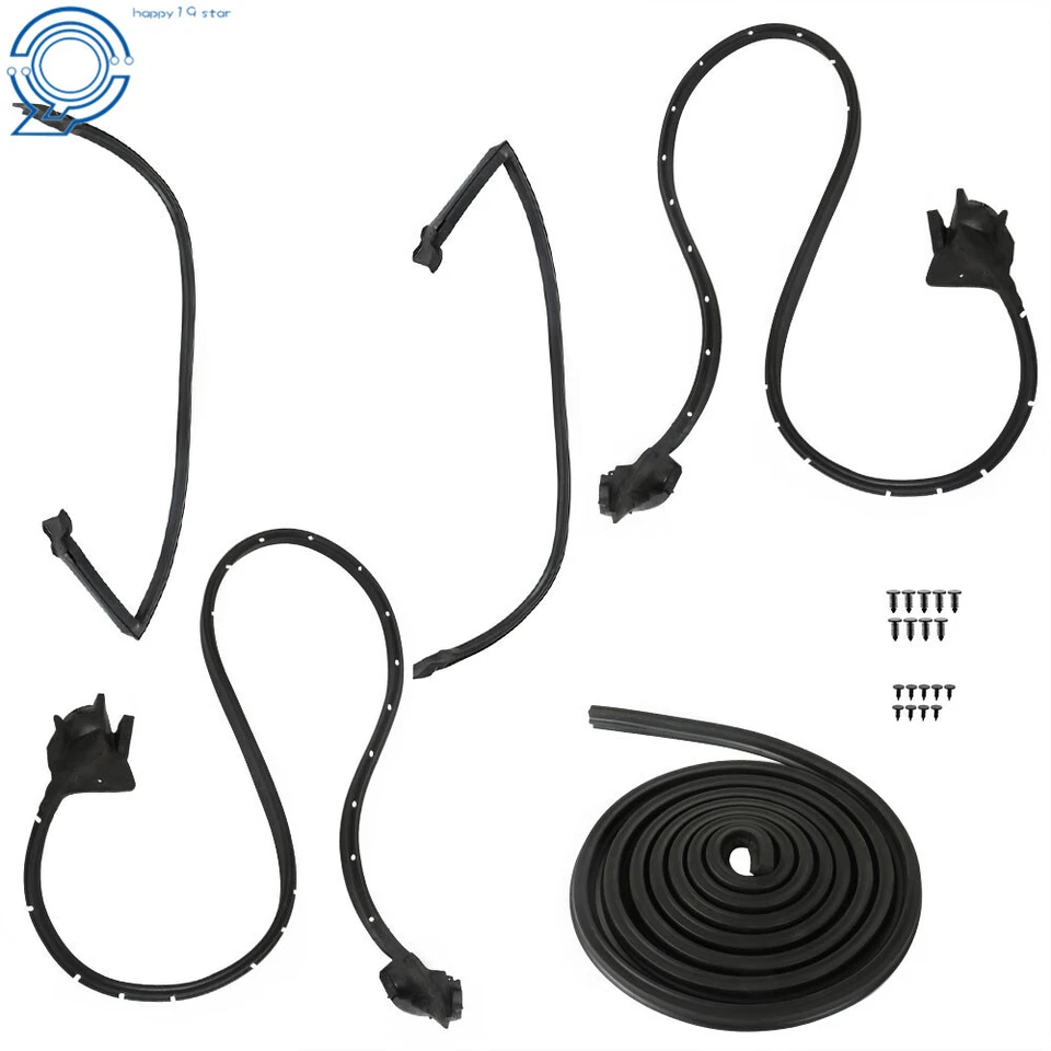 Kit de impermeabilización para Camaro Firebird TA 1970 1971-1981 5 piezas puerta barandilla maletero Foto 2 de 4