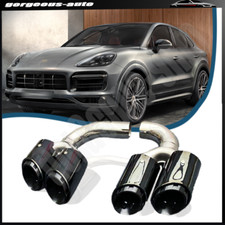 Car modified Exhaust Pipe Tail Throat Muffler for Cayenne 9Y0/9YA 2018-23