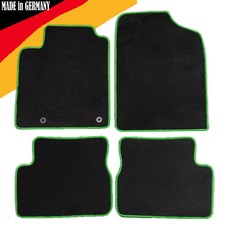 Fußmatten für Toyota Celica T23 (1999-2005) mit Rand grün und Halter Fahrerseite