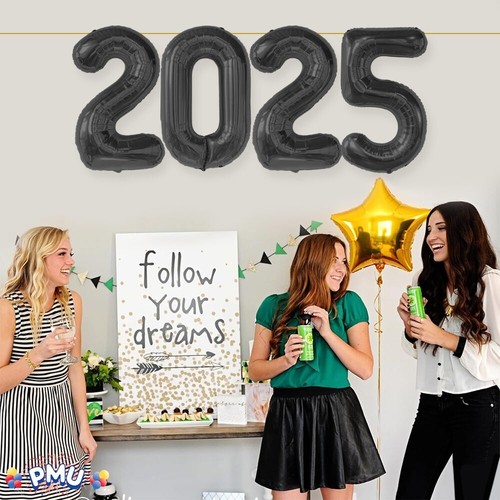 PMU New Year's Eve Party "2025" 16 & 40 in Number Mylar Balloons (4/pkg) Pkg/1 - Picture 39 of 73