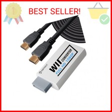 PORTHOLIC Wii to HDMI Converter 1080P with 5FT/1.5M High Speed HDMI Cable Wii2 H