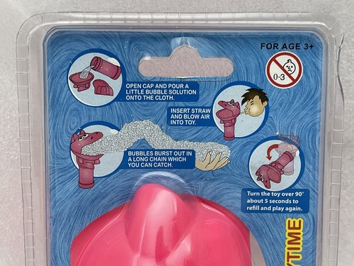 RARE Fish Foamin' Fun Pink Hippo Bath Bubble Maker Blower Play Toy Gift Limited - Picture 4 of 7