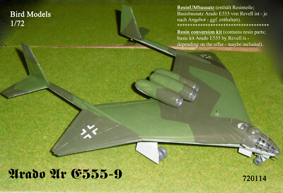Arado AR E555-9 1/72 Bird Models Resin Conversion Kit / Resin Conversion Set