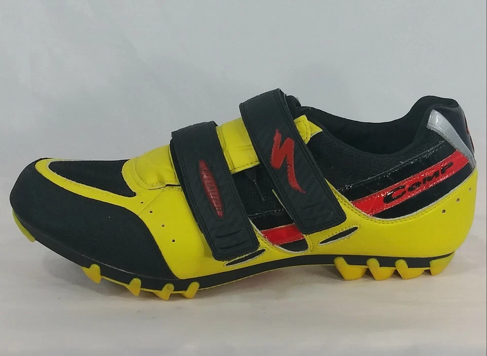 Zapatillas de ciclismo Specialized Comp 48 EU / 14 US negro/amarillo cordones y correas Foto 3 de 4