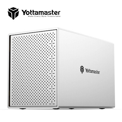 Yottamaster 5 Bay RAID Externes Festplattengehäuse für 2,5'' 3,5'' SATA HDD SSD