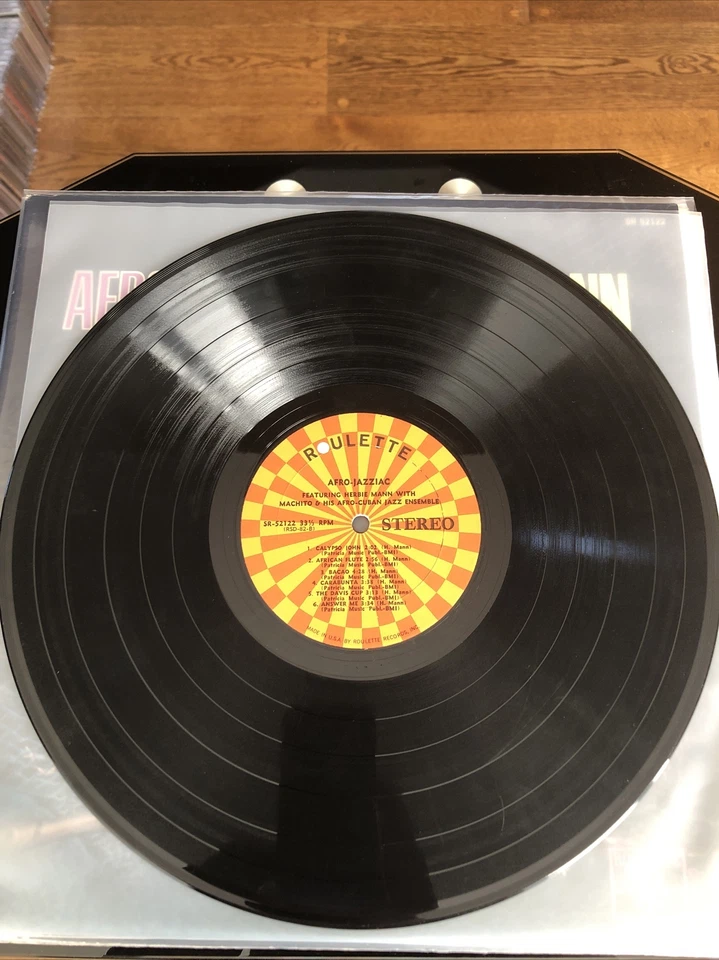 Mint- Herbie Mann Afro Jazz Roulette Records Stereo LP Foto 4 de 4
