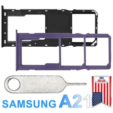 SIM Tray Micro SD Card Holder Slot + Pin Replace For Samsung Galaxy A21 SM-A215U