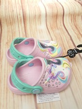 girls unicorn crocs