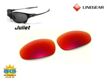 LINEGEAR UV420 Premium Red - Non-Polarized Lens for Oakley Juliet Ruby [JU-PR]