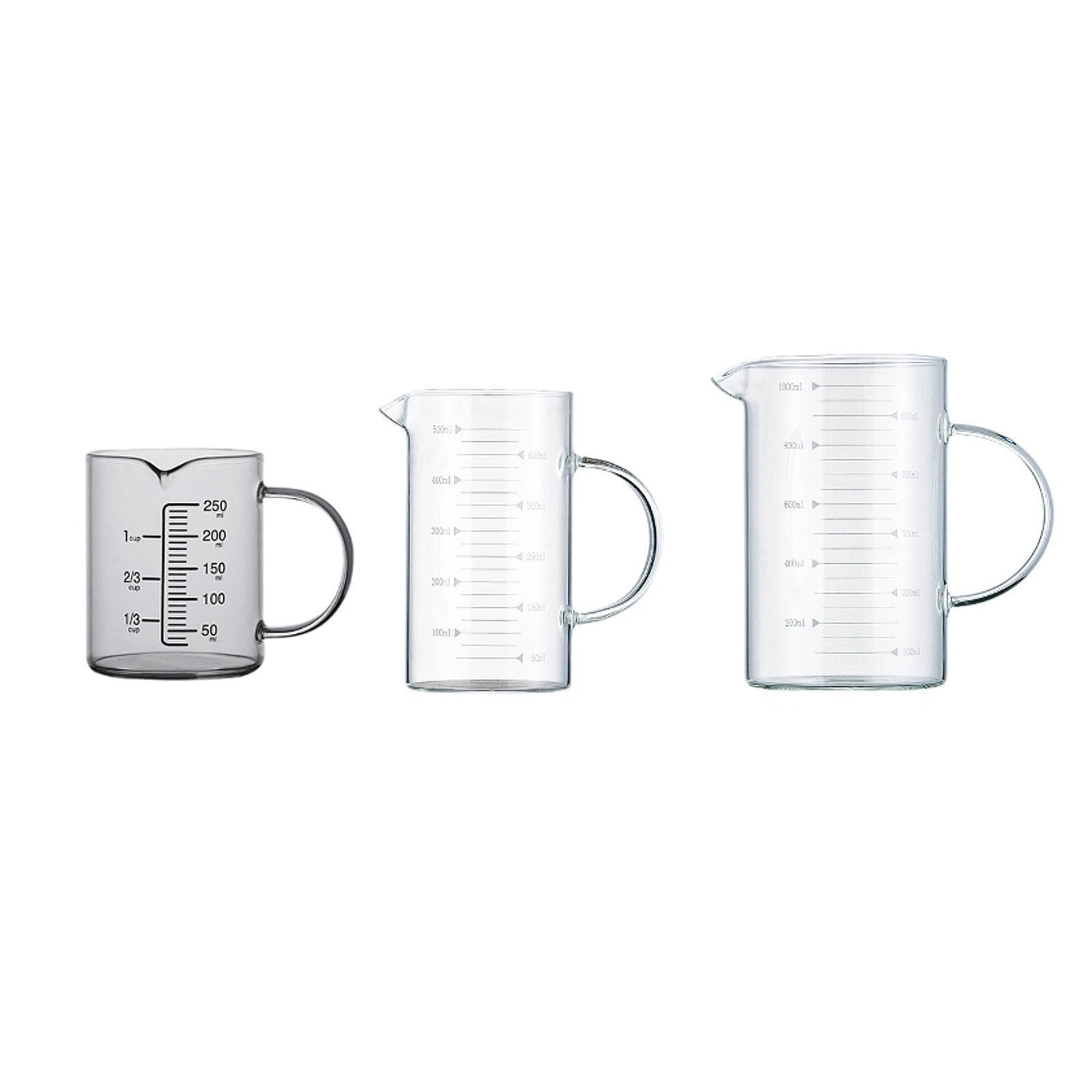 Glass Measuring Cup Multifunction Sturdy with Scale for Restaurant Housheold