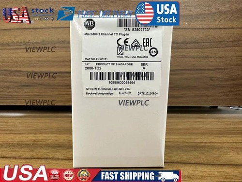 2080-TC2 SER A AB Micro800 2-channel TC Plug-in New Factory Sealed