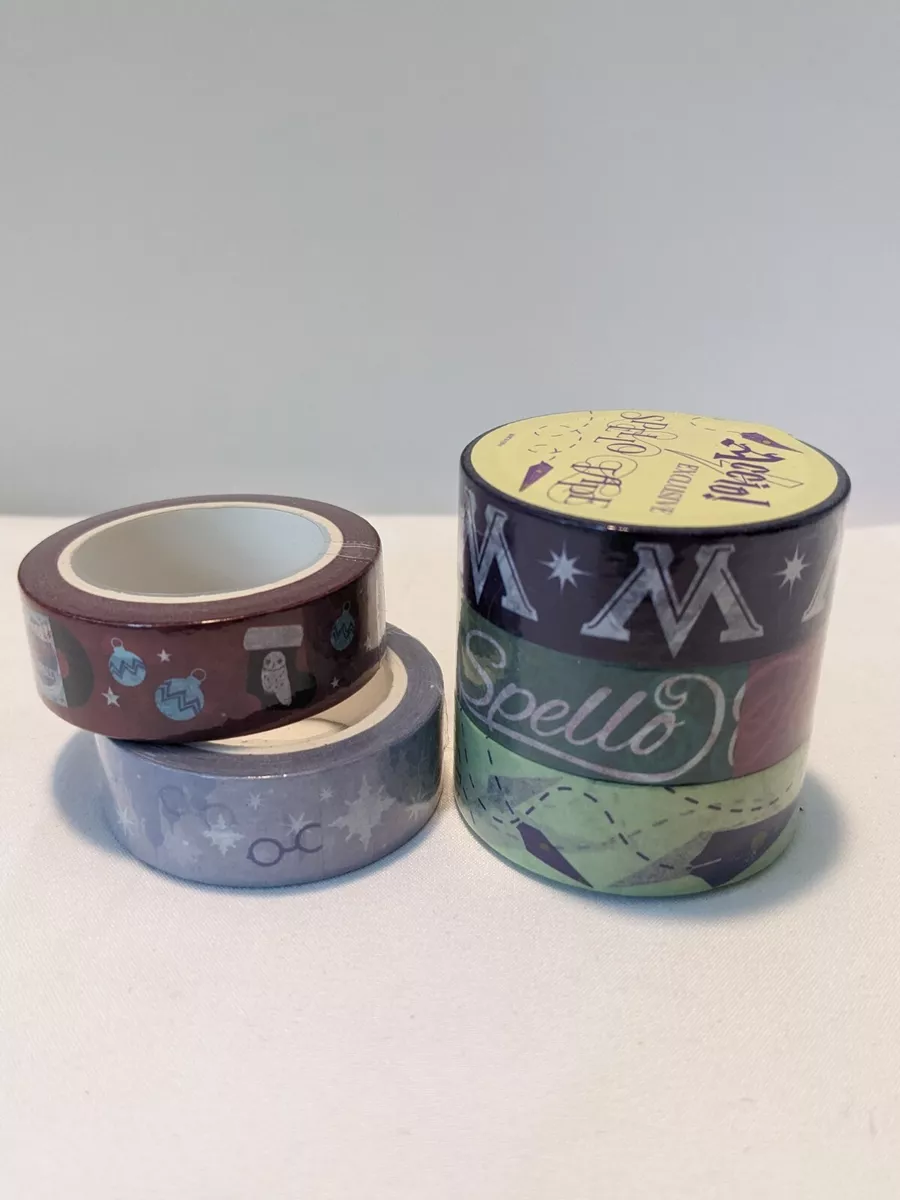 RARE Harry Potter Washi Tape Spello Tape Accio Box Exclusive 5 Rolls  Scrapbook