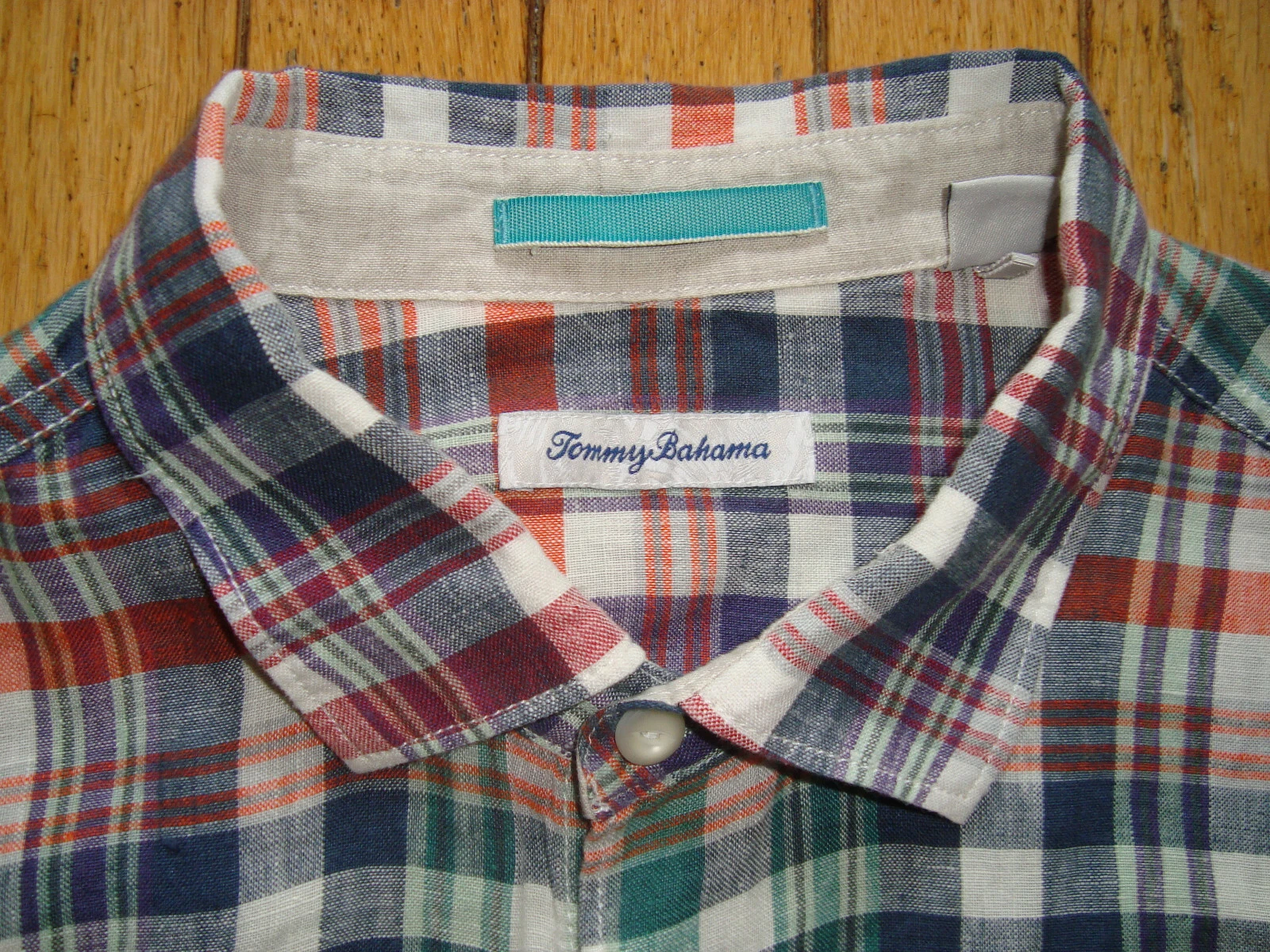 TOMMY BAHAMA MEN'S 100% LINEN LONGSLEEVES SHIRT SIZE XL HARDLY WORN!