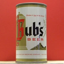 Bub's Bubs Beer 12 oz S/T A/F Can Walter Brewing Eau Claire Wisconsin 335 1+ WOW