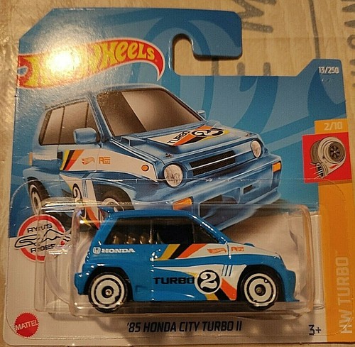 ´85 HONDA CITY TURBO II HOT WHEELS 2022 HW TURBO 2/10 hcw74-m521 G1 21A Mattel - Imagen 7 de 9