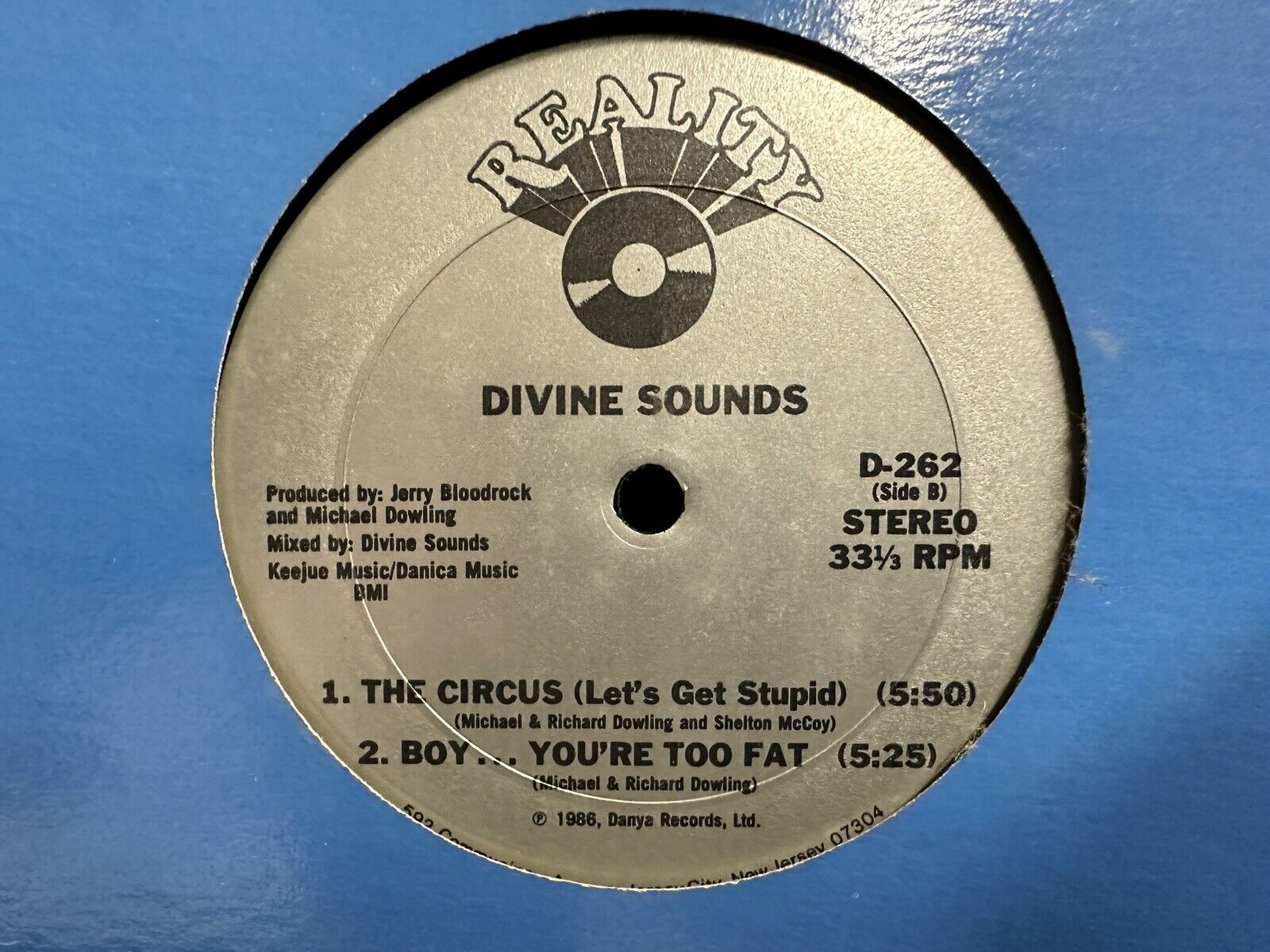 DIVINE SOUNDS "My Mother/The Circus/Boy You're Too Fat" 12" Hip Hop single 1986