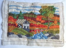 The Creative Circle 1510 Finished Old Mill 10  X 15  Needlepoint