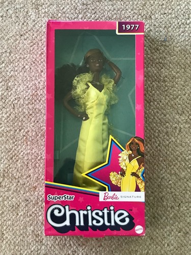 Superstar Christie Barbie Puppe 1977 Reproduktion 2021 Signature Label Neu in OVP