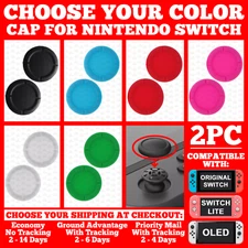 Cap For Nintendo Switch/Lite/OLED Thumb Joy Con Stick Grip Analog Rubber Cover