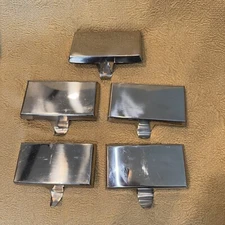 Lot 5 Metal PLAIN Christmas STOCKING HANGER Mantel Sitter Holder Hook