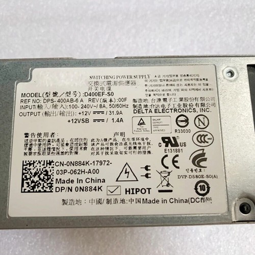 D400EF-S0 N884K DPS-400AB-A 400W VV034 For DELL T310 Server Power Supply 400W - Afbeelding 4 van 4