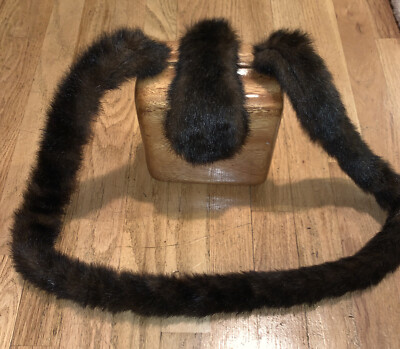 Timmy Woods Beverly Hills Designer-Vintage Handbag Purse Wood/Fake Fur